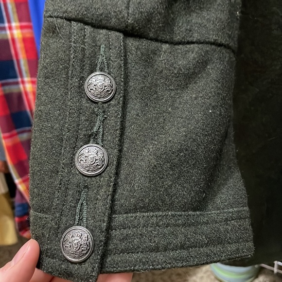 Military Green Wool blend jacket - Picture 3 of 4
